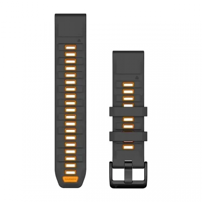 Ремешок GARMIN QUICKFIT 22 силиконовые графитовые/ярко-оранжевые 010-13392-05 Ремешок GARMIN QUICKFIT 22 силиконовые графитовые/ярко-оранжевые 010-13392-05