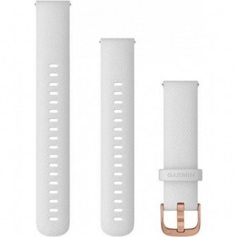 Ремешок сменный для GARMIN VIVOMOVE3S, 18MM, SILICONE, ROSE GOLD, LIGHT SAND